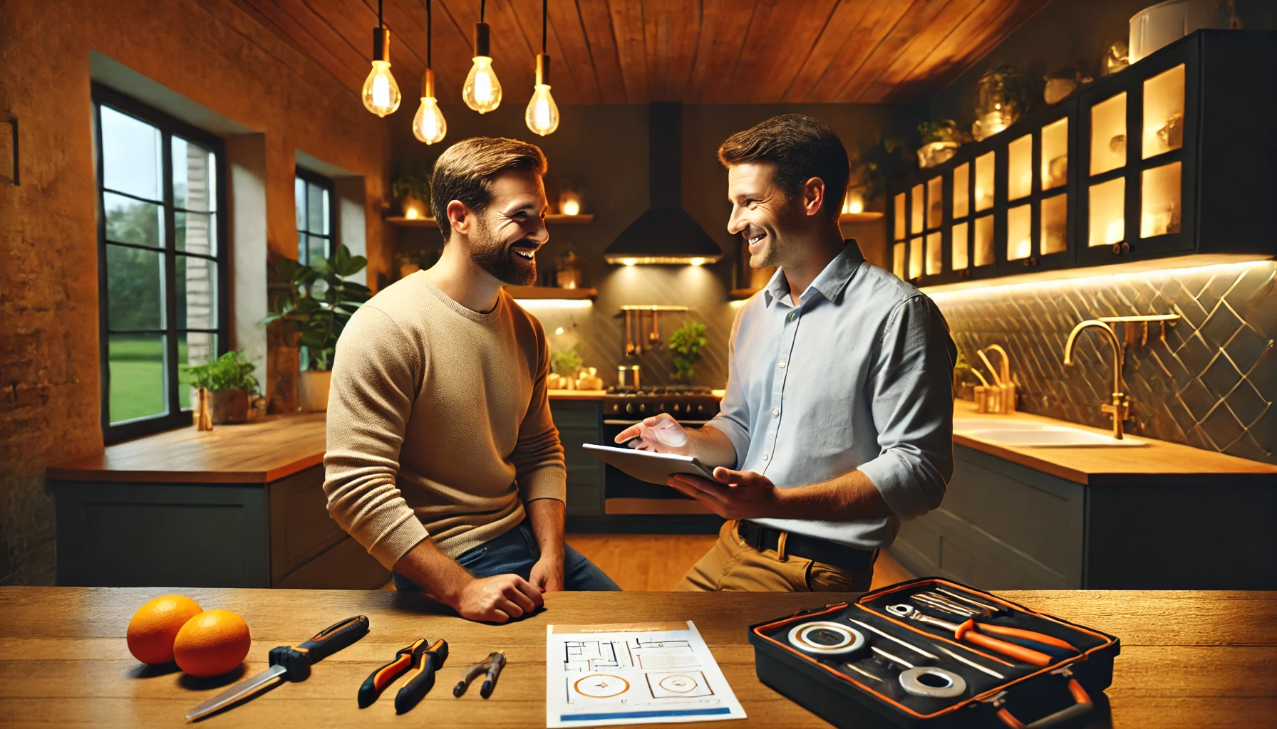 Modern kitchen interior